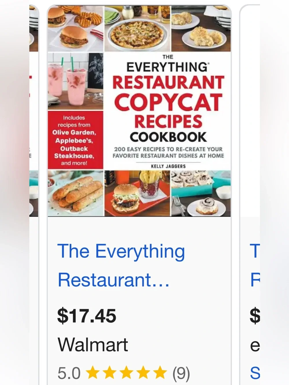 The Everything Restaurant Copycat Recipes Cookbook — White Cover